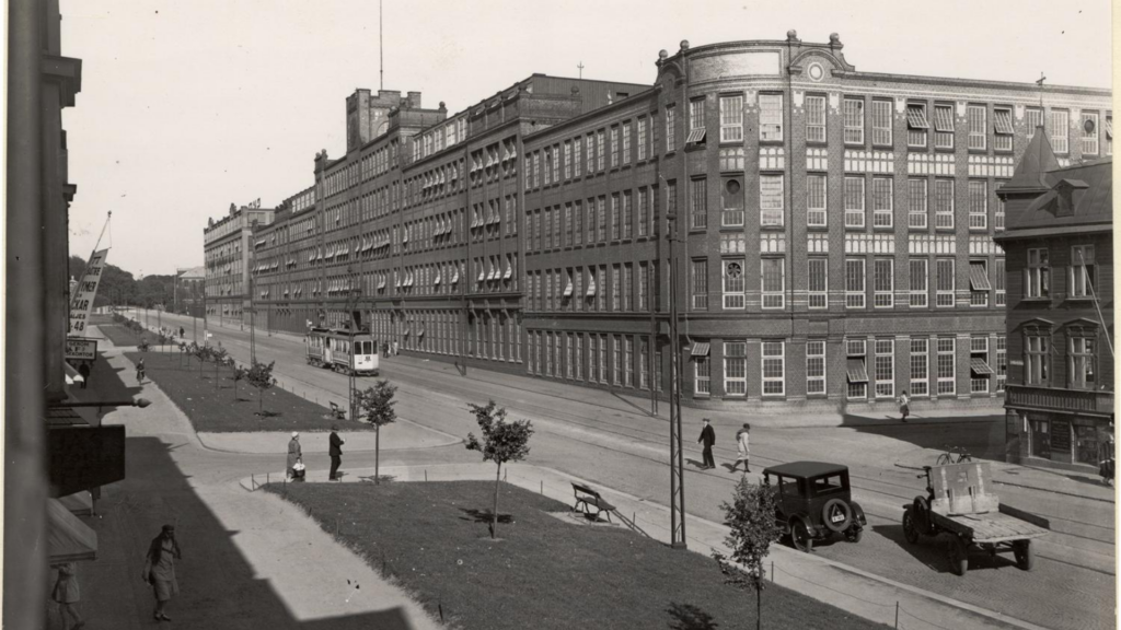 Fábrica da SKF em Gotemburgo, anos 50